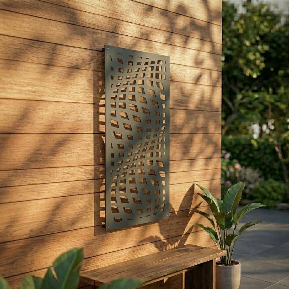 Metal Wall Art Wave Screen