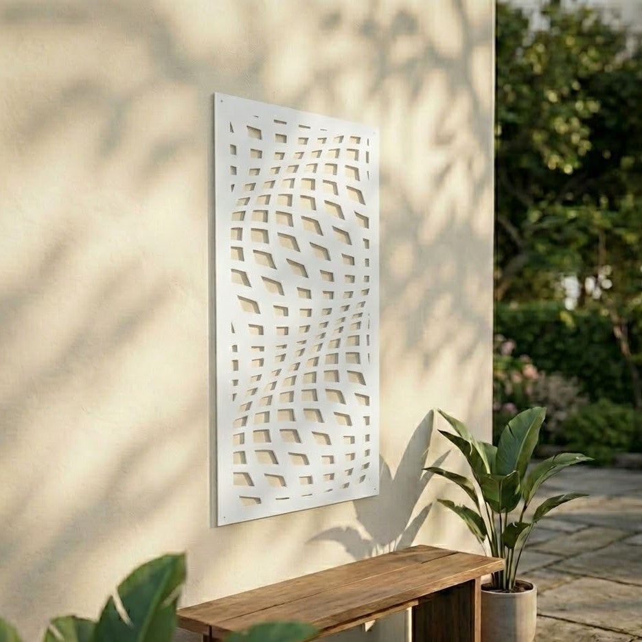 Metal Wall Art Wave Screen