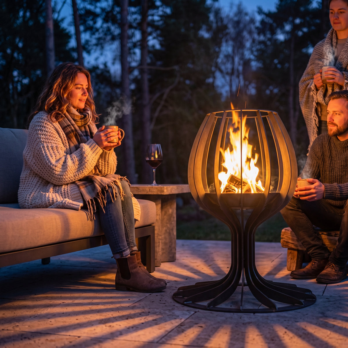 Wine Glass Fire Pit