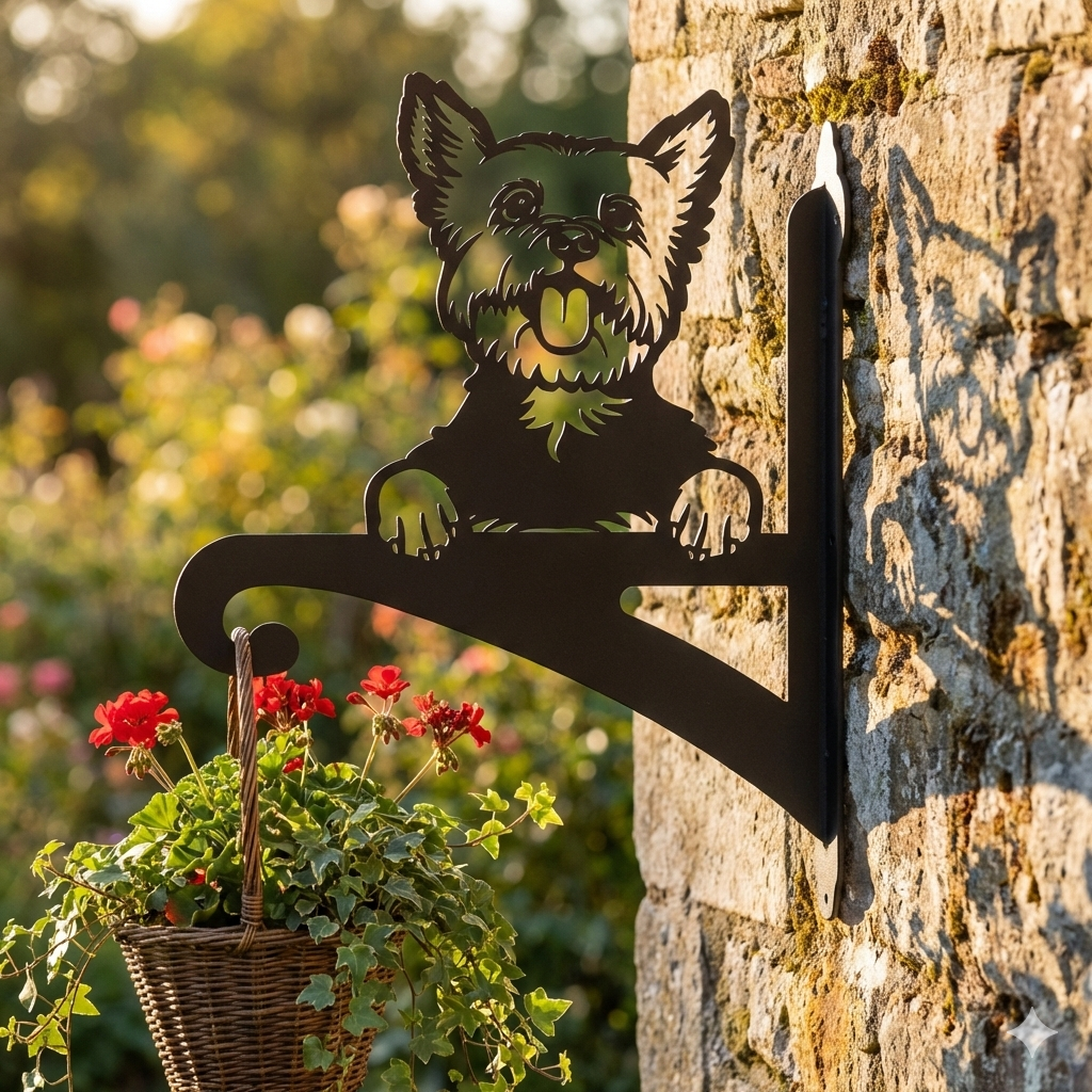 Hanging Basket Bracket Yorkshire Terrier