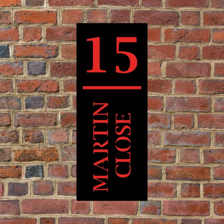 Metal House Number Vertical image