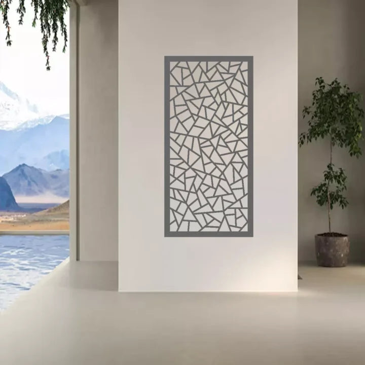 Metal Wall Art Triangle Mosaic Screen image 4