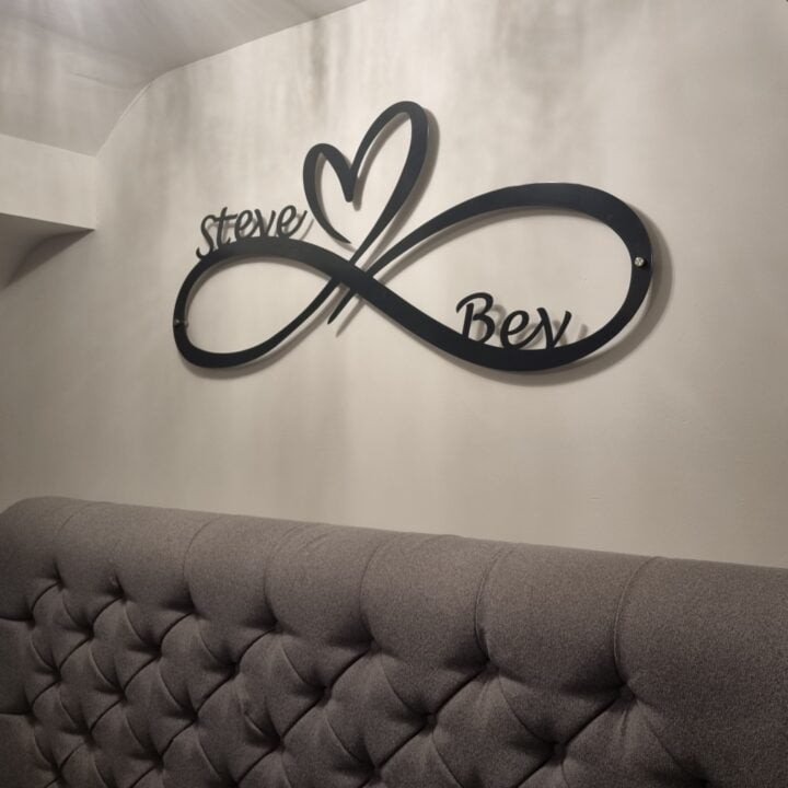 Metal Wall Art Infinity Heart Home Decor image 8