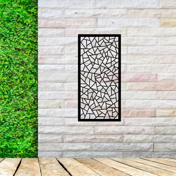 Metal Wall Art Triangle Mosaic Screen image 2