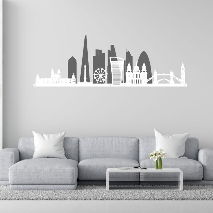 Metal Wall Art London Skyline Home Decor image 2