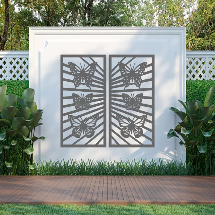 Metal Wall Art Butterfly Screen image