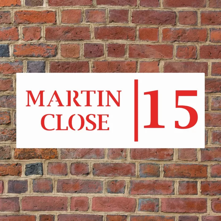 Metal House Number Horizontal image 4