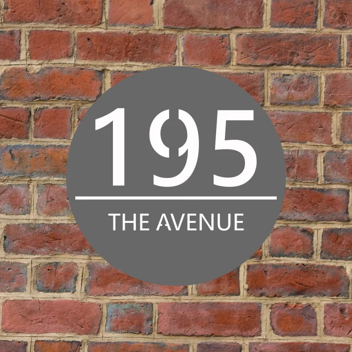 Metal Circular House Number Sign image 6