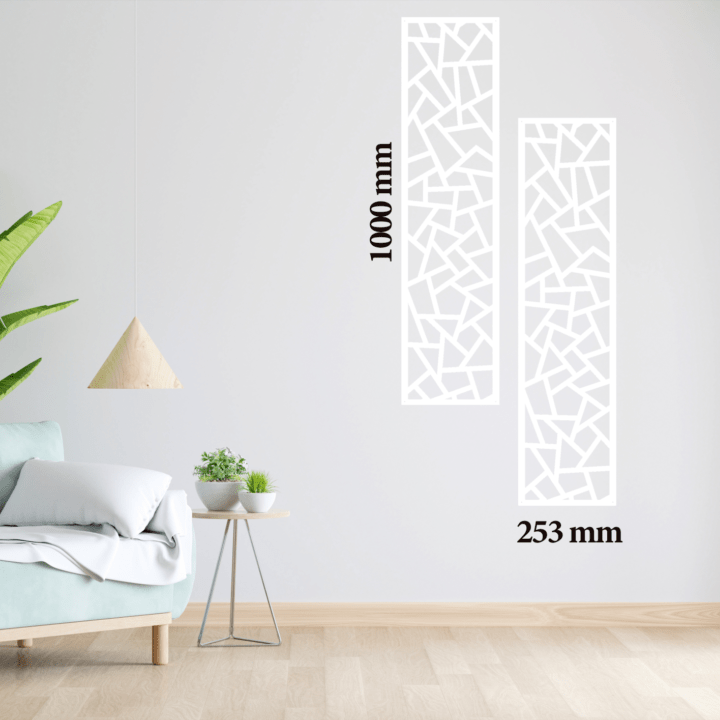 Metal Wall Art Geometric Triangle Home Decor image