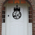 Christmas Wreath Santa Bauble Front Door Hanger image 1