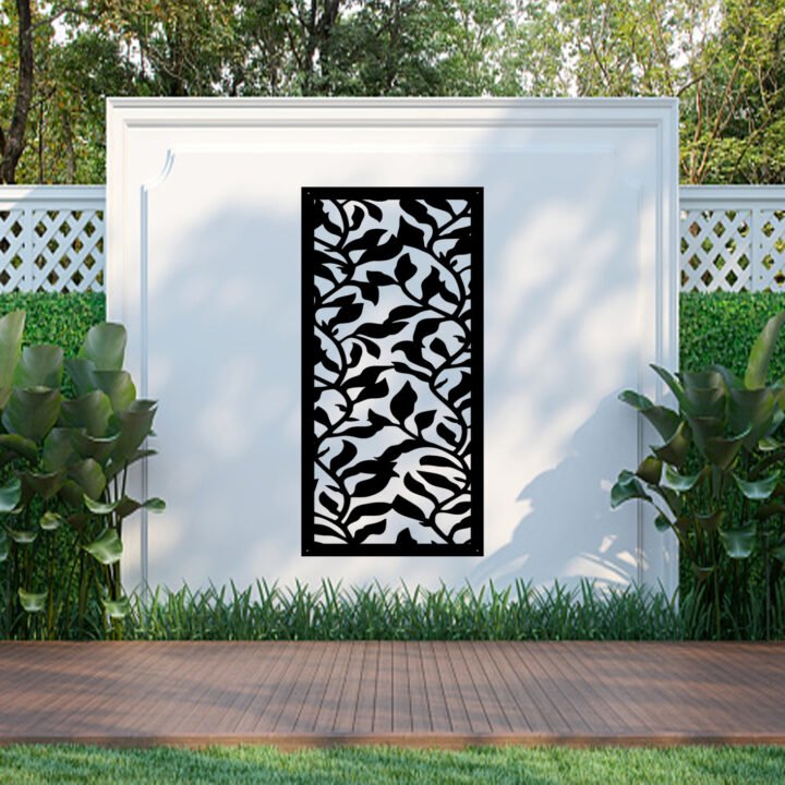 Metal Wall Art Silver Hood Screen image 0