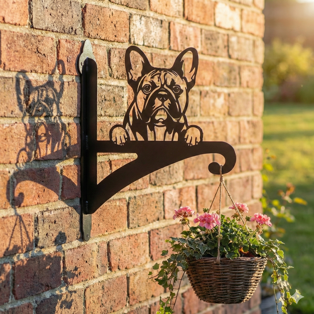 Hanging Basket Bracket French Bulldog