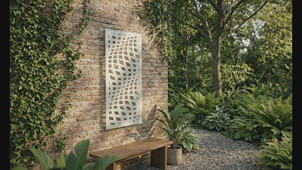 Metal Wall Art Wave Screen