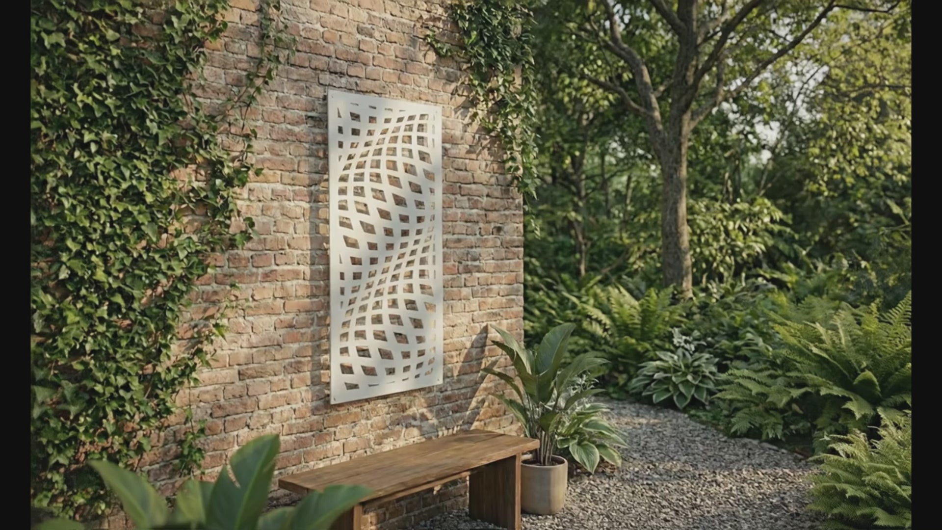 Metal Wall Art Wave Screen