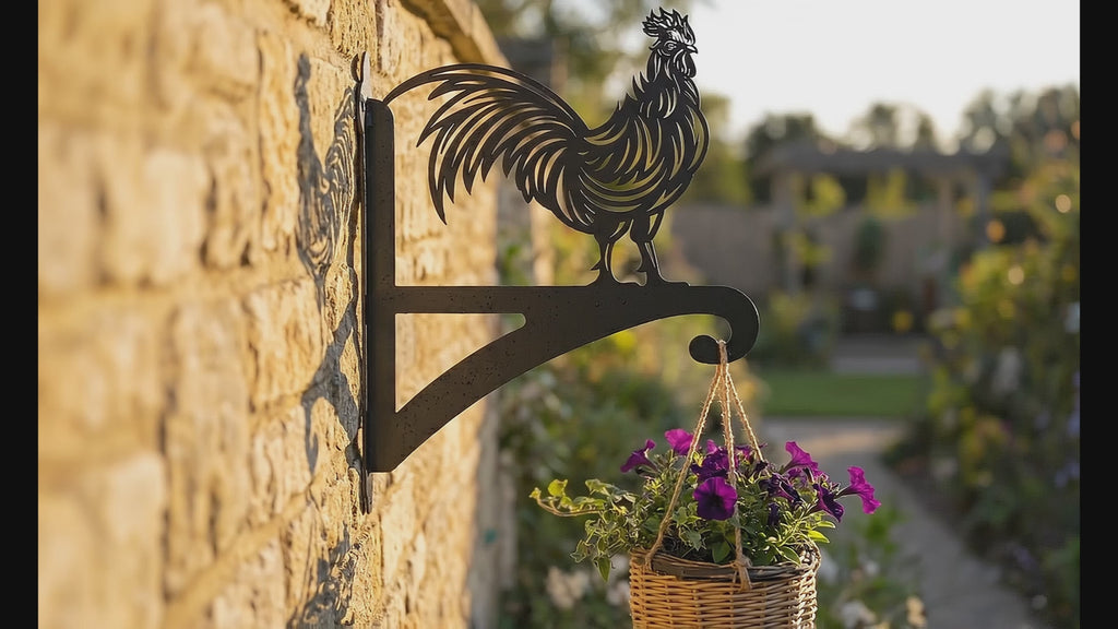 Hanging Basket Bracket Cockerel
