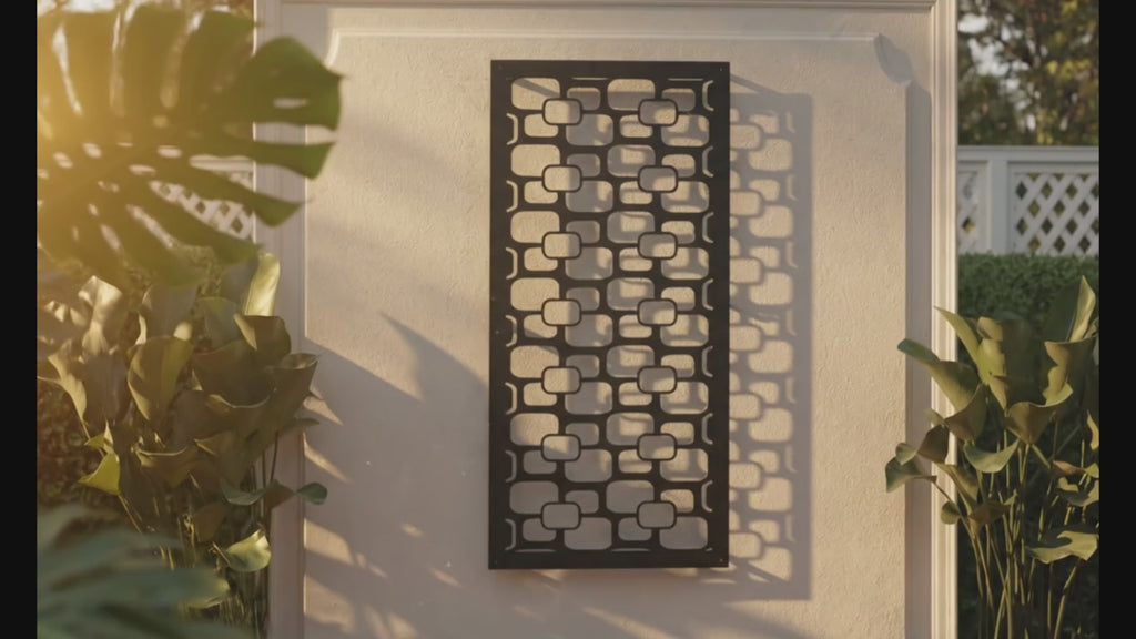 Metal Wall Art Retro Screen