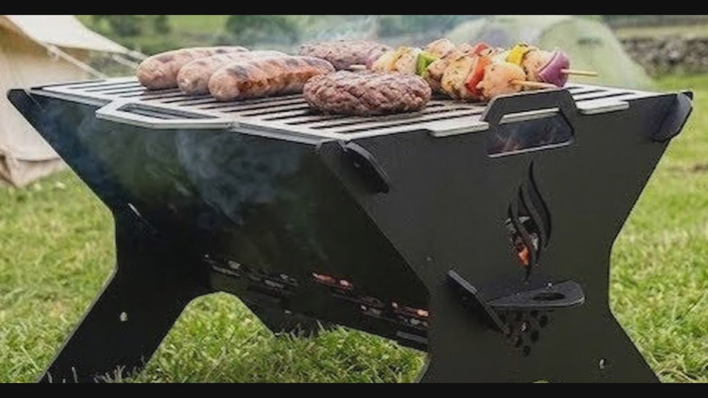 Torch Flat Pack BBQ | Portable Metal Camping Grill