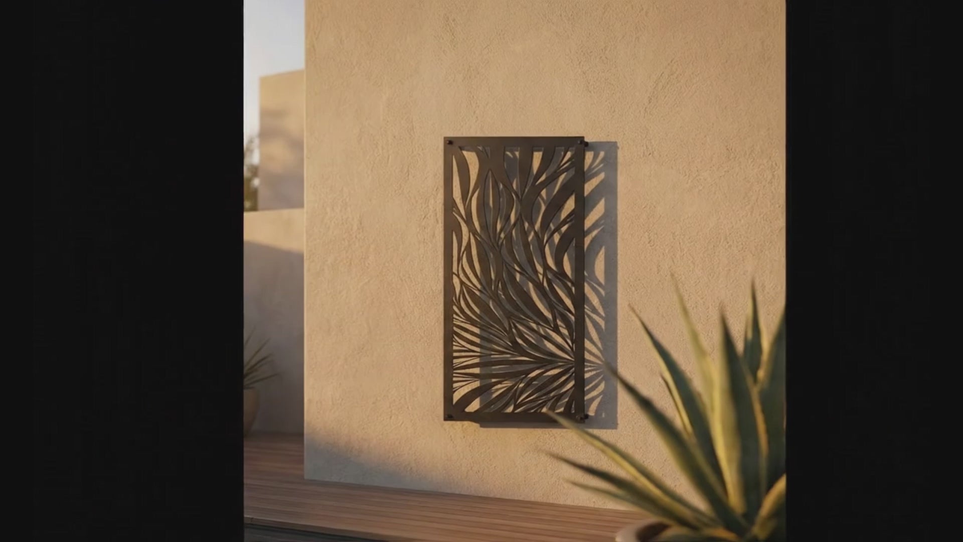 Metal Wall Art Snake Lace Screen