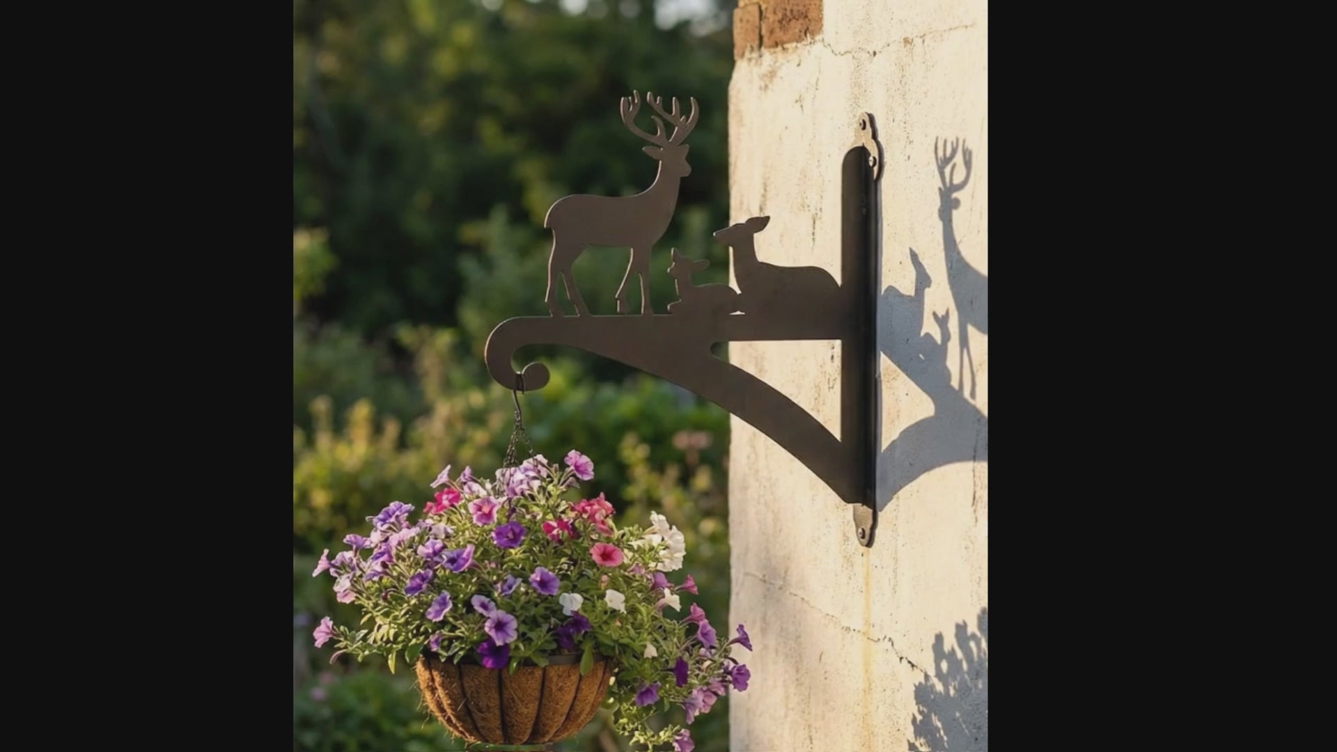 Hanging Basket Bracket Deer Family