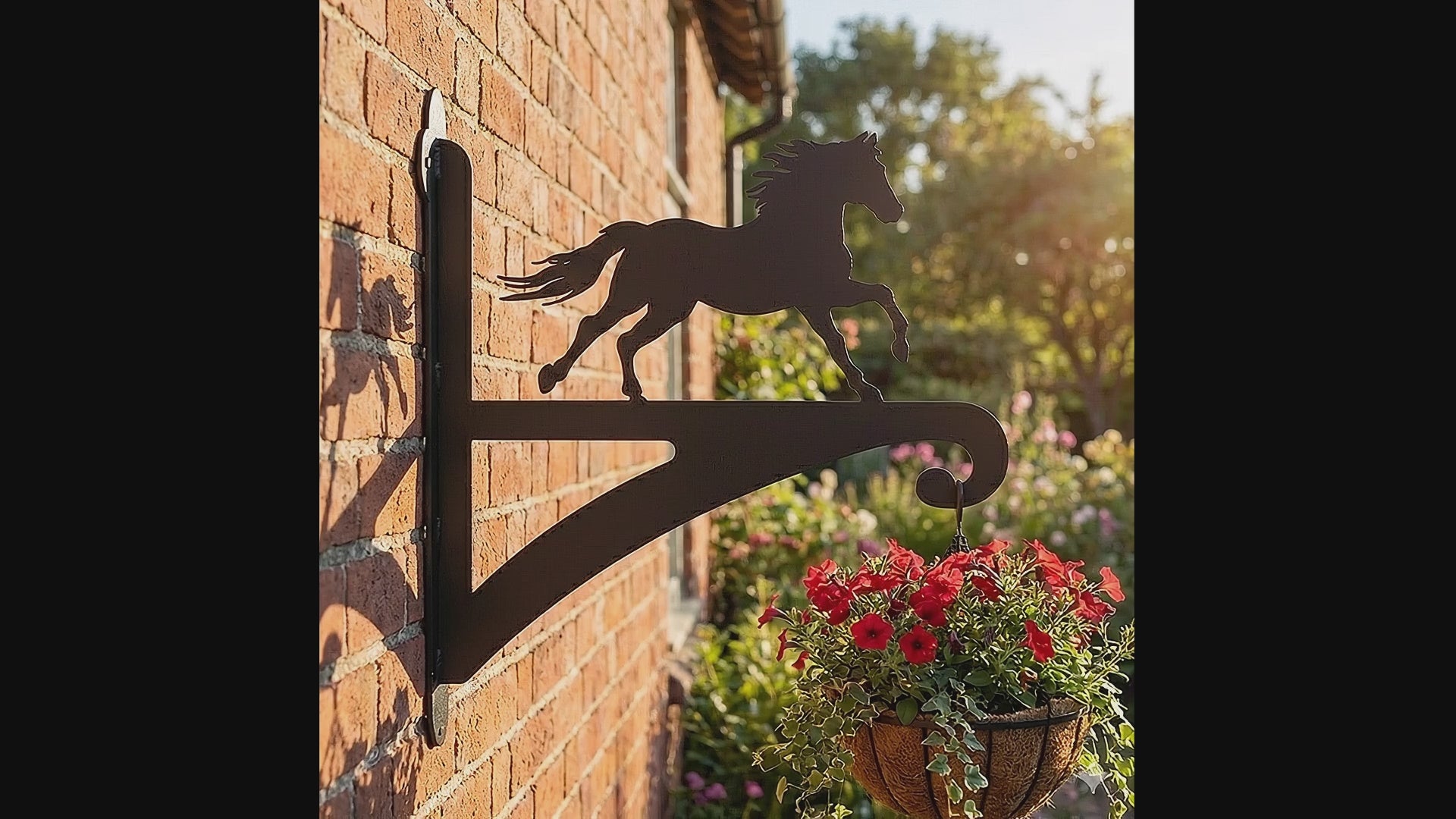 Hanging Basket Bracket Running Horse
