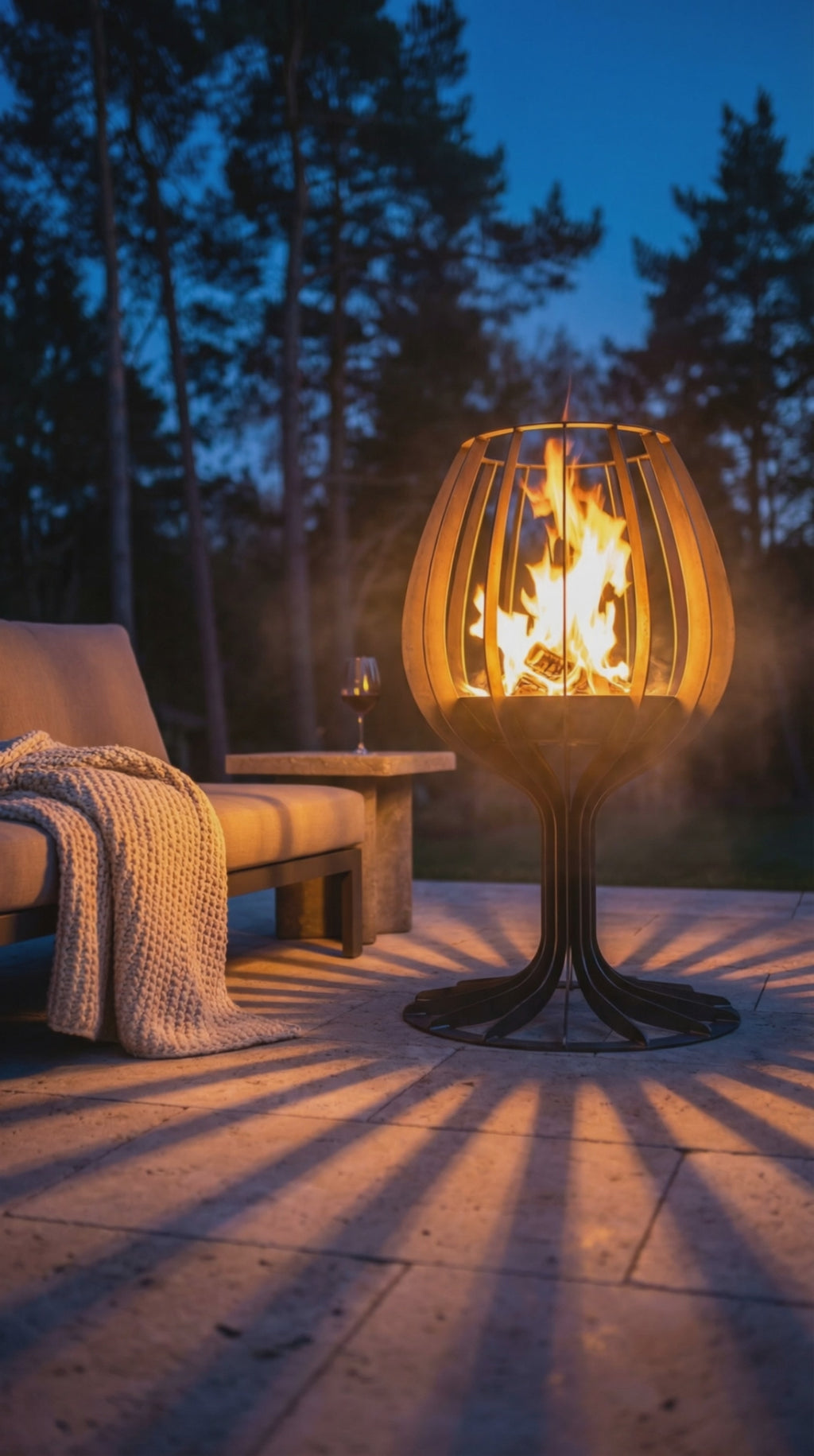 Wine Glass Fire Pit
