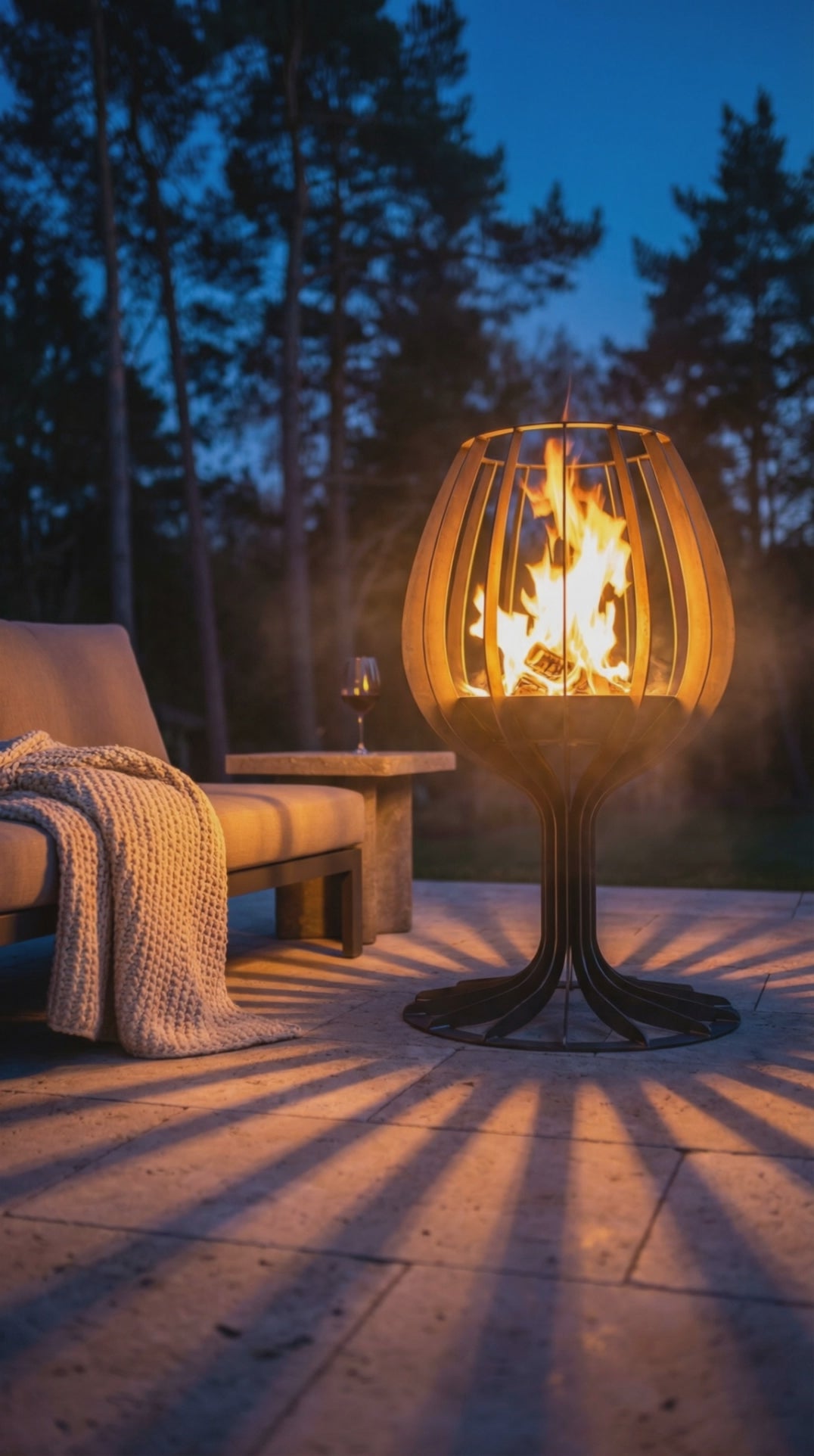 Wine Glass Fire Pit