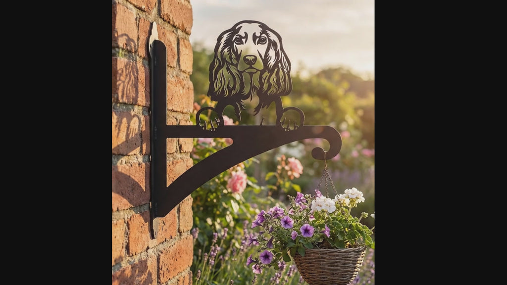 Hanging Basket Bracket Cocker Spaniel