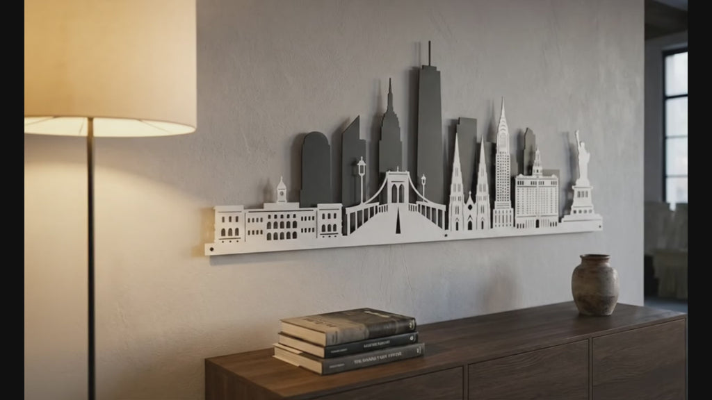 Metal Wall Art New York City Skyline Home Decor
